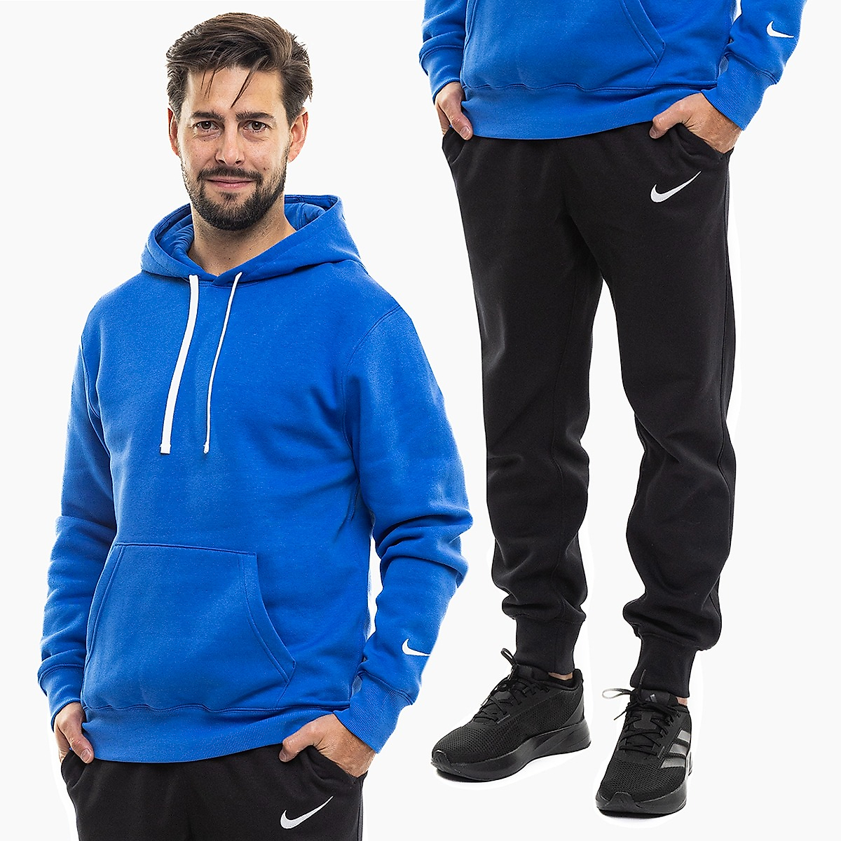 Nike Pánská tepláková súprava Park 26 Fleece Pull Over Hooded IO9035 463/IB1248 010