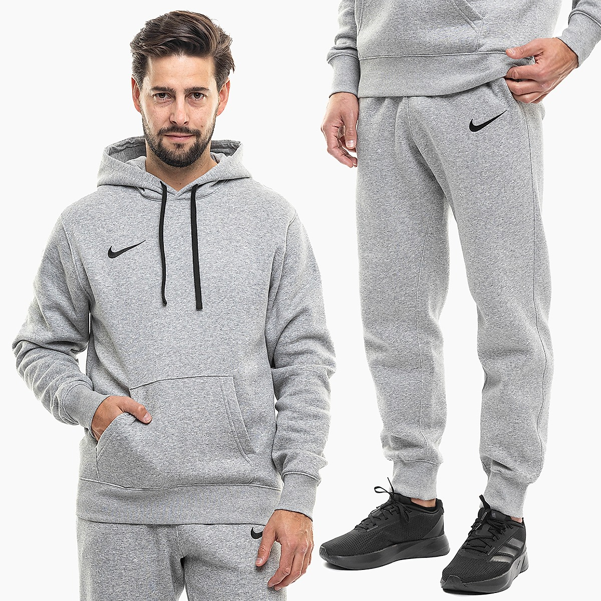 Nike Pánská tepláková súprava Park 26 Fleece Pull Over Hoodie IB1222 063/IB1248 063
