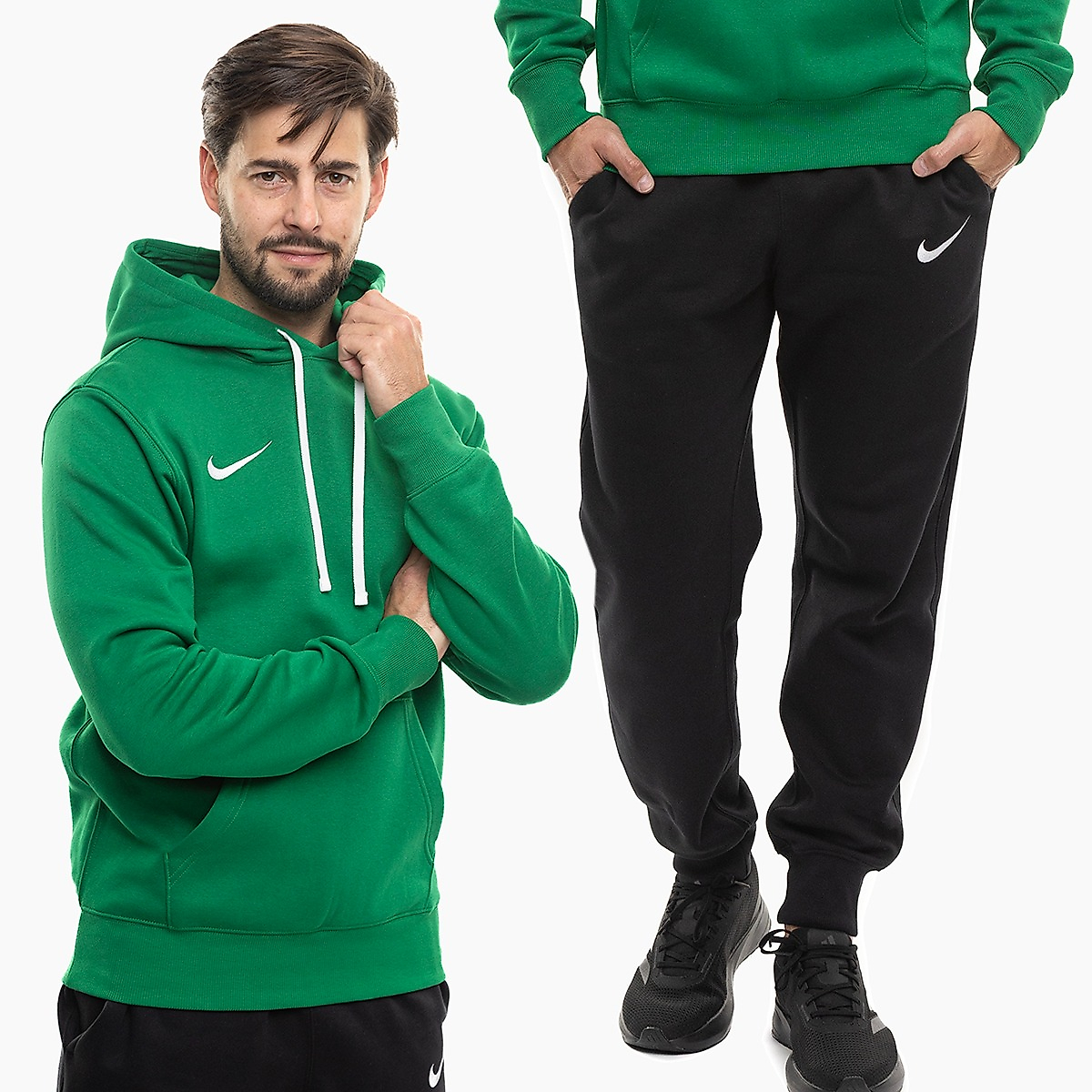 Nike Pánská tepláková súprava Park 26 Fleece Pull Over Hoodie IB1222 302/IB1248 010