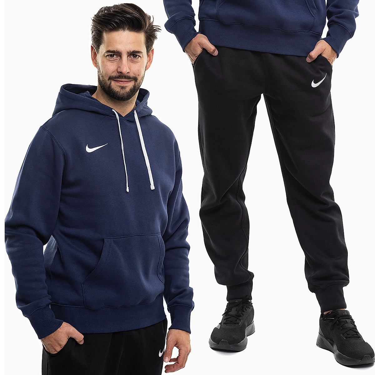 Nike Pánská tepláková súprava Park 26 Fleece Pull Over Hoodie IB1222 410/IB1248 010