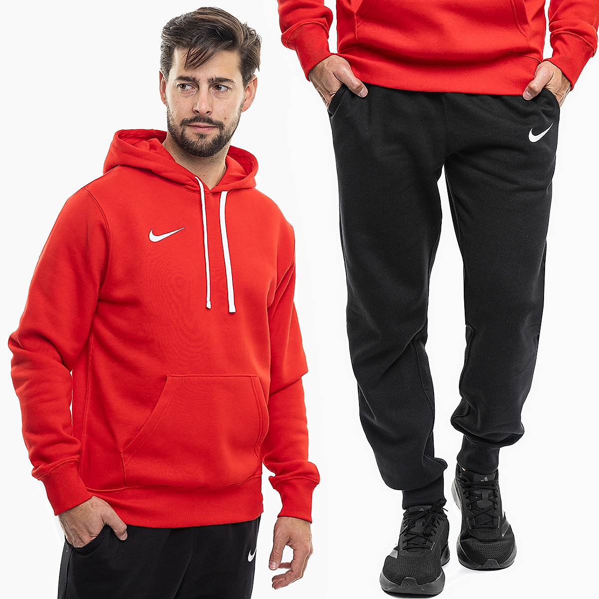 Nike Pánská tepláková súprava Park 26 Fleece Pull Over Hoodie IB1222 657/IB1248 010