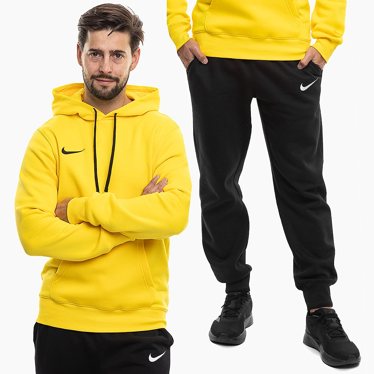 Nike Pánská tepláková súprava Park 26 Fleece Pull Over Hoodie IB1222 719/IB1248 010