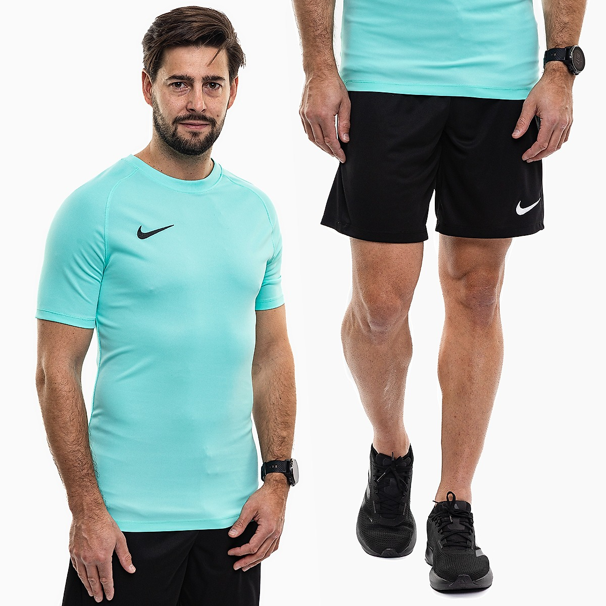 Nike Pánsky športový set dres šortky Park VIII Jersey HV8173 354/BV6855 010