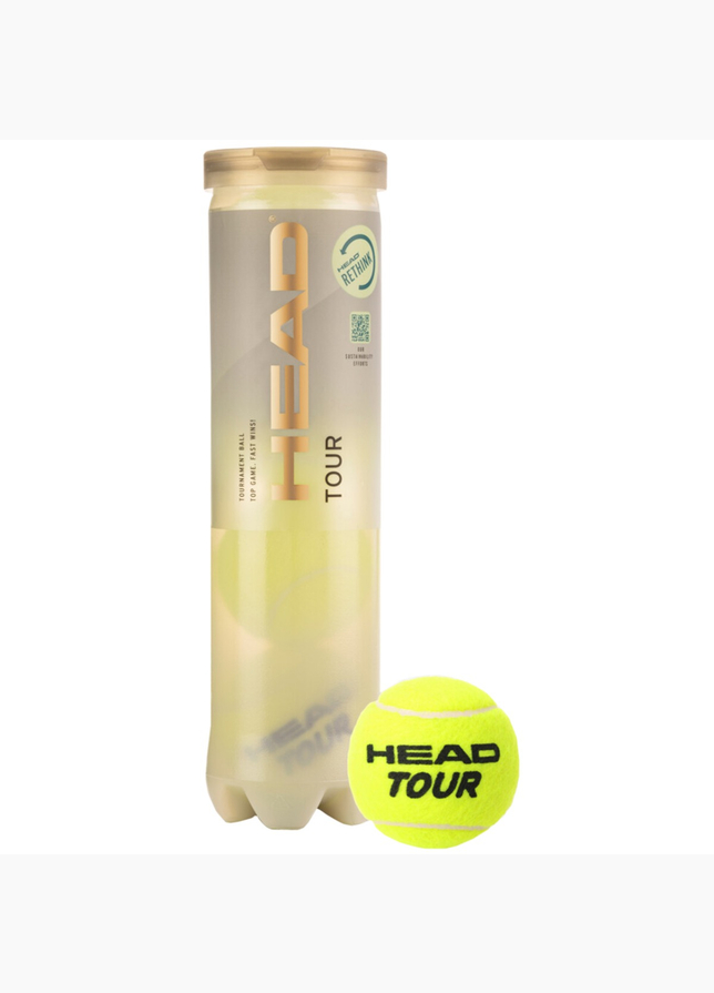 Head Tenisové lopty Tour 4pcs Head Tenisové lopty Tour 4pcs