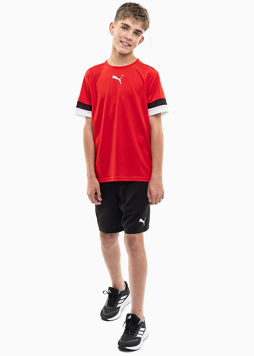 PUMA Detský športový set Tričko Krátke Nohavice teamRISE Jersey Jr 704938 01/704943 04
