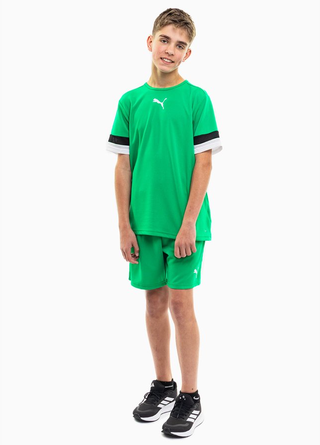 PUMA Detský športový set Tričko Krátke Nohavice teamRISE Jersey Jr 704938 05/704943 05 PUMA Detský športový set Tričko Krátke Nohavice teamRISE Jersey Jr 704938 05/704943 05