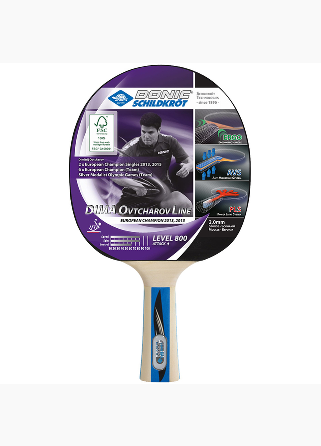 Donic Raketa na stolný tenis Ovtcharov 800 754414 Donic Raketa na stolný tenis Ovtcharov 800 754414