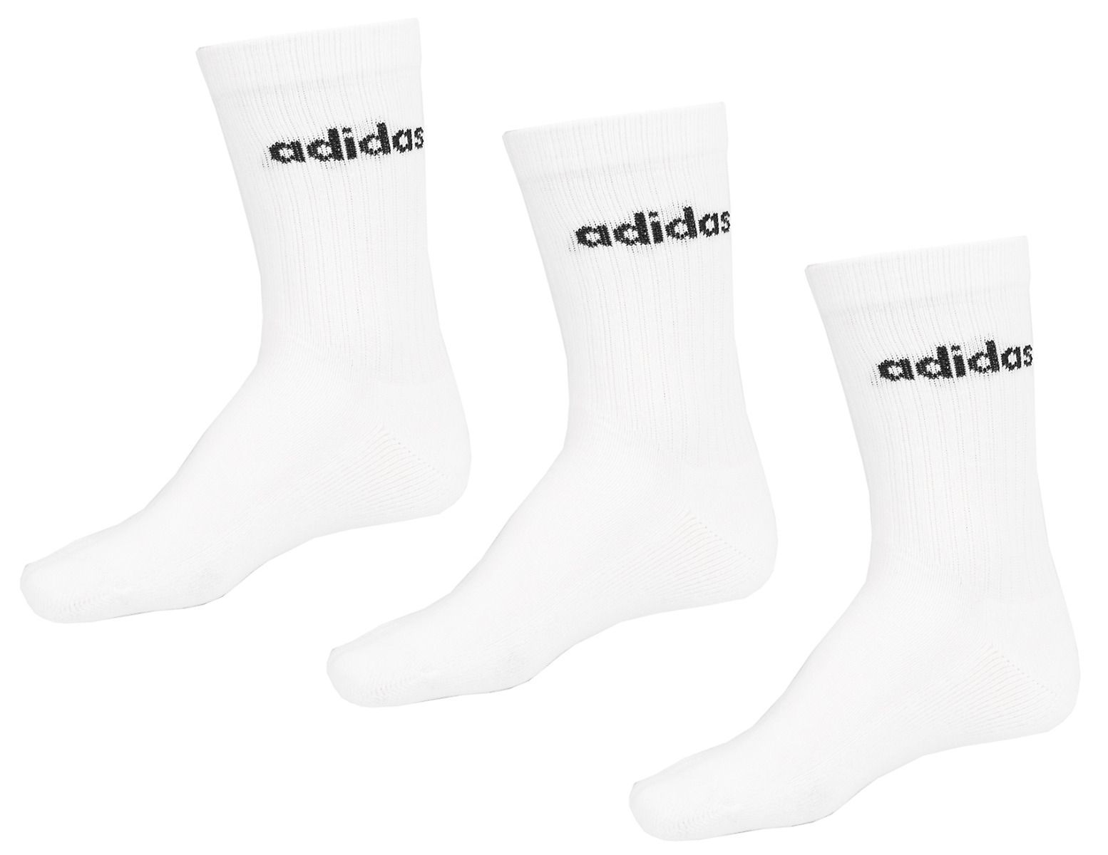 adidas Ponožky Linear Crew Cushioned Socks 3P HT3455