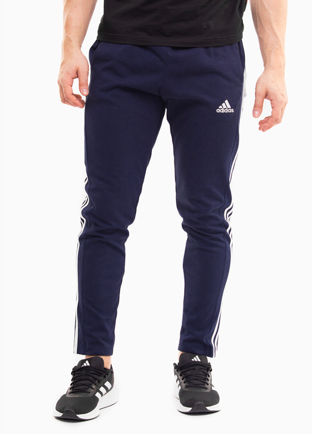 adidas Pánske tepláky Essentials Single Jersey Tapered Open Hem 3-Stripes IC0045 adidas Pánske tepláky Essentials Single Jersey Tapered Open Hem 3-Stripes IC0045