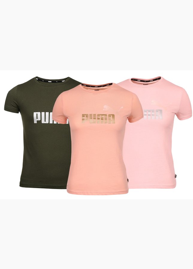 PUMA Set detskych tričiek ESS+ Logo Tee 587041 44/91/36 PUMA Set detskych tričiek ESS+ Logo Tee 587041 44/91/36