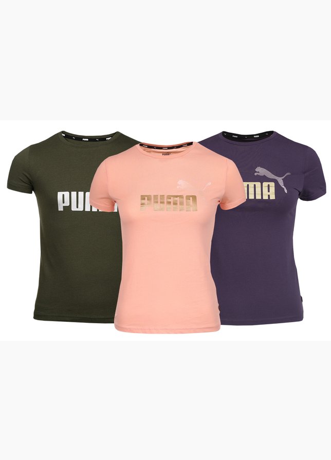 PUMA Set detskych tričiek ESS+ Logo Tee 587041 96/91/44 PUMA Set detskych tričiek ESS+ Logo Tee 587041 96/91/44